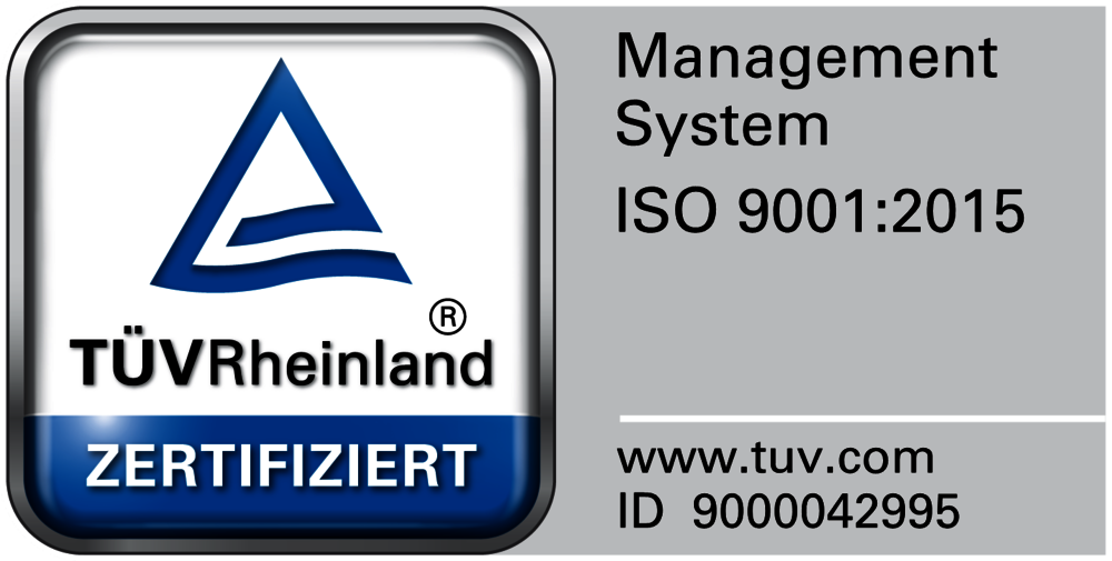 Wir sind durch TÜV Rheinland zertifiziert
